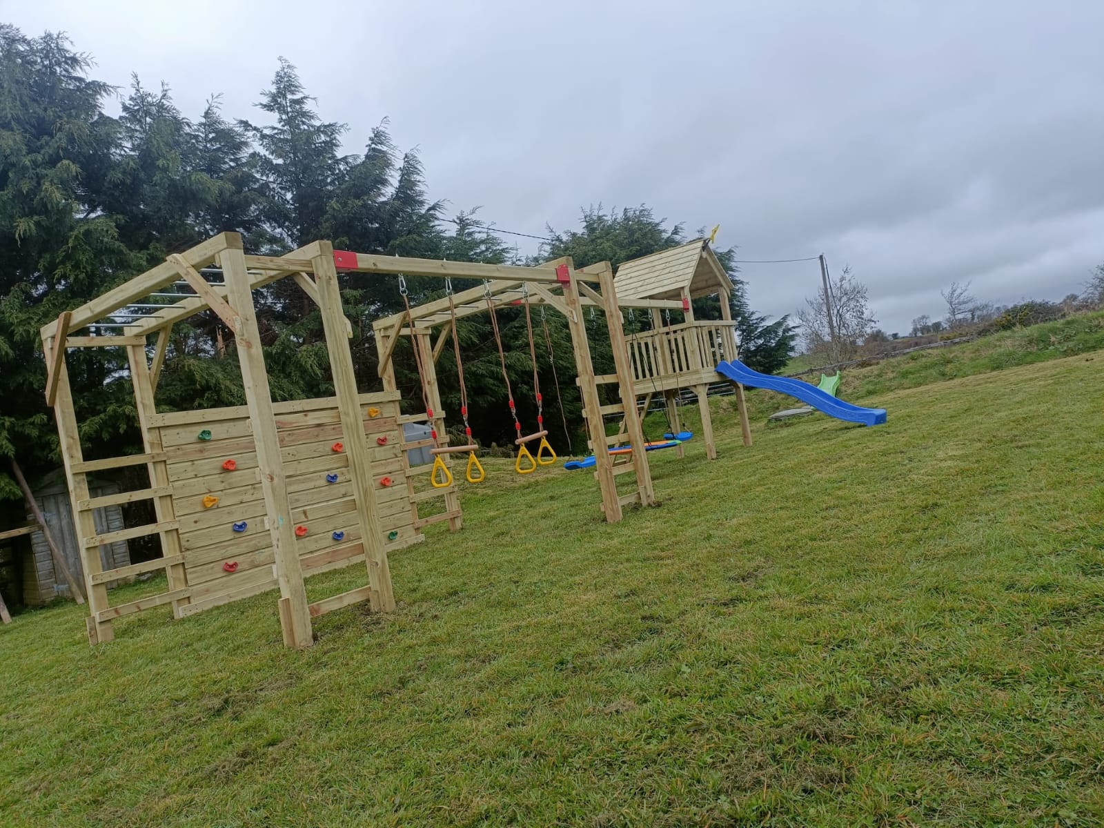 Garden Gym Frame Connected to Cubby Tower - Best Value - Image 14
