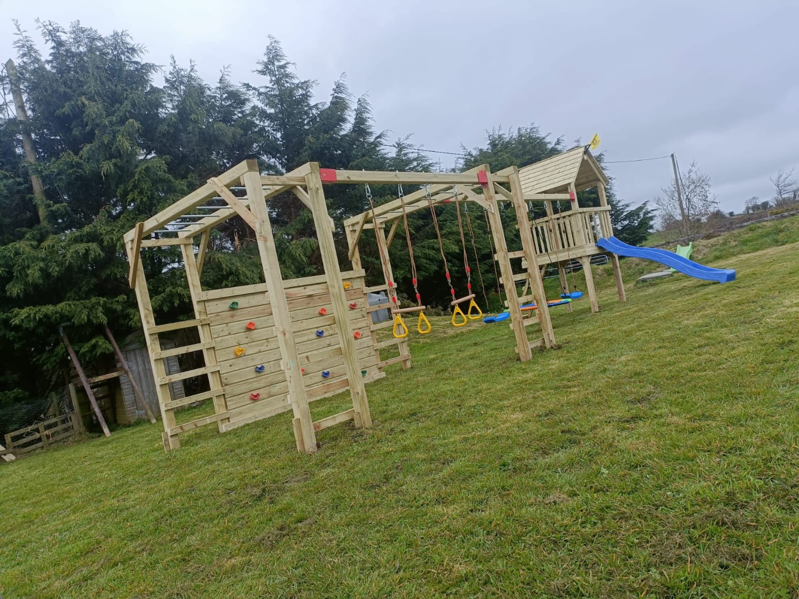 Garden Gym Frame Connected to Cubby Tower - Best Value - Image 16