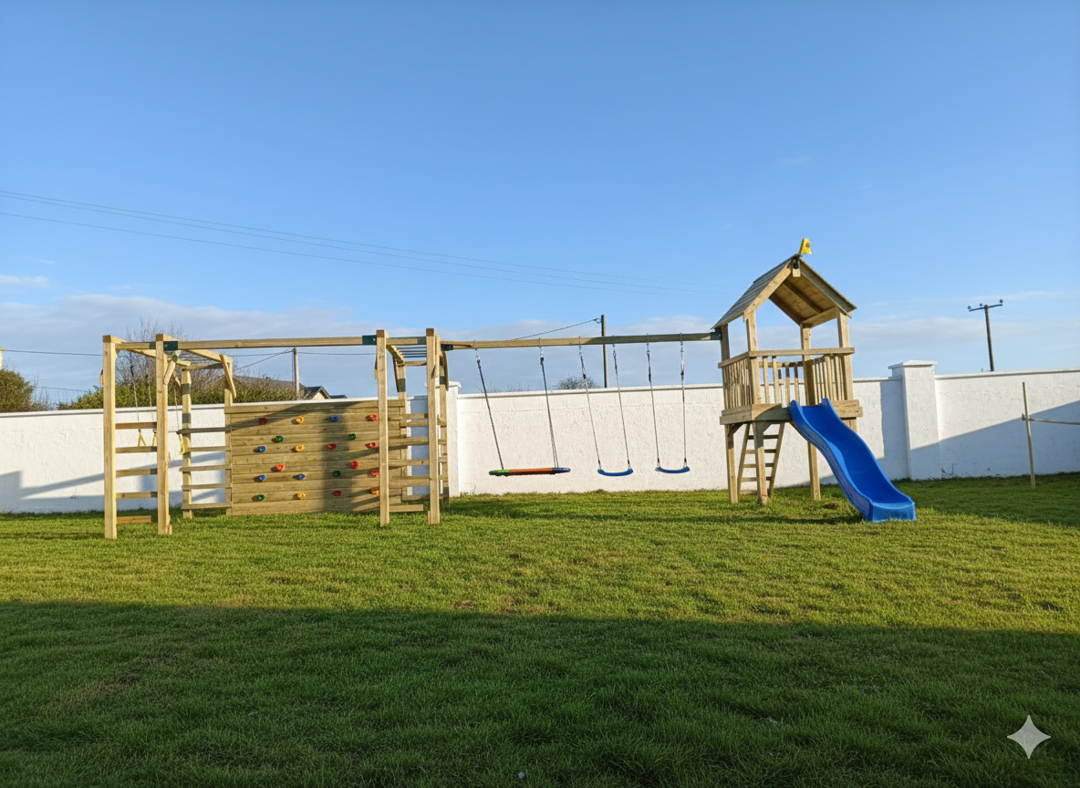 Garden Gym Frame Connected to Cubby Tower - Best Value - Image 5