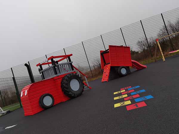Massey Ferguson Tractor and Tipping Trailer