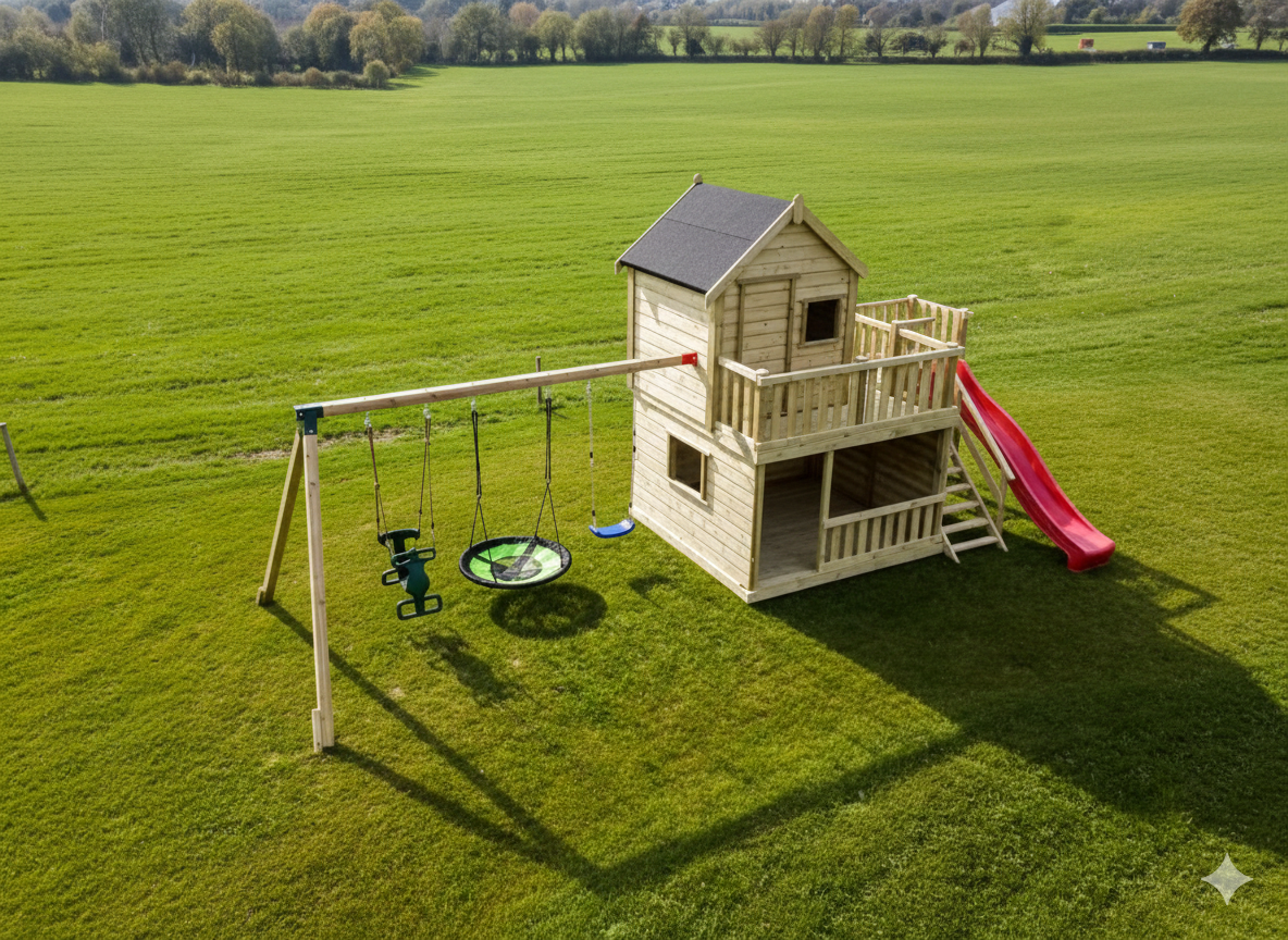 Otters Cottage Deluxe With Heavy Duty Nest Swing - Image 13