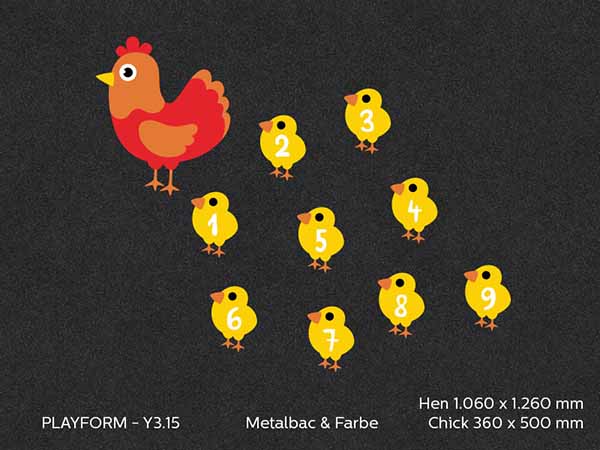 Mother Hen with Chicks