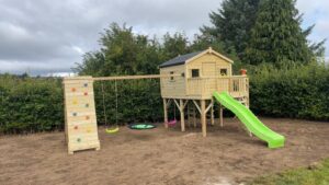 garden playset Carlow with slide and swings