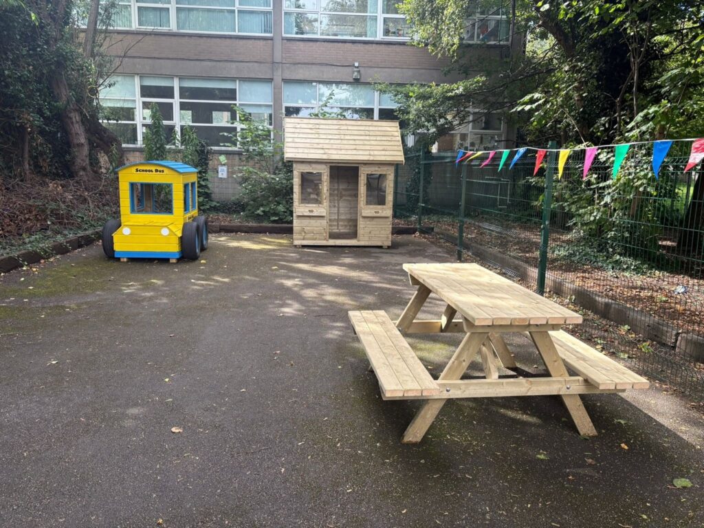 Outdoor play area installed at a national school in Dublin