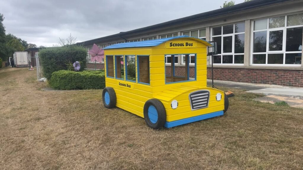 school bus front side